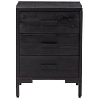 Bedside Cabinet Black 36x30x54 cm Solid Pinewood