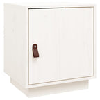Bedside Cabinet White 40x34x45 cm Solid Wood Pine