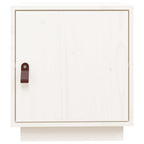 Bedside Cabinet White 40x34x45 cm Solid Wood Pine