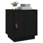 Bedside Cabinets 2 pcs Black 40x34x45 cm Solid Wood Pine