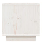 Bedside Cabinet White 40x34x35 cm Solid Wood Pine