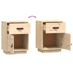 Bedside Cabinet 40x34x55 cm Solid Wood Pine
