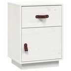 Bedside Cabinets 2 pcs White 40x34x55 cm Solid Wood Pine