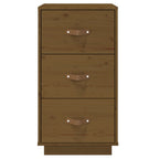 Bedside Cabinet Honey Brown 40x40x75 cm Solid Wood Pine
