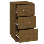 Bedside Cabinet Honey Brown 40x40x75 cm Solid Wood Pine