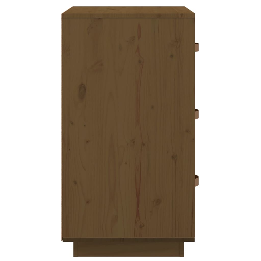 Bedside Cabinet Honey Brown 40x40x75 cm Solid Wood Pine