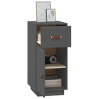 Sideboard Grey 34x40x75 cm Solid Wood Pine