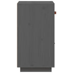 Sideboard Grey 34x40x75 cm Solid Wood Pine