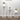 3 Piece Plant Stand Set White Solid Wood Pine