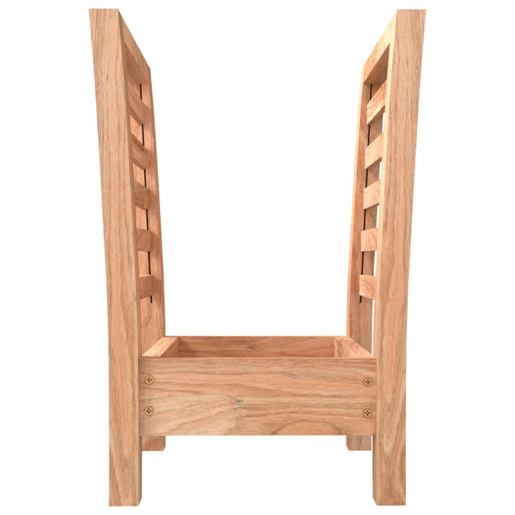 Magazine Rack 40x26.5x38.5 cm Solid Wood Walnut