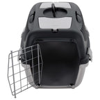 Pet Transport Box Grey And Black Pp