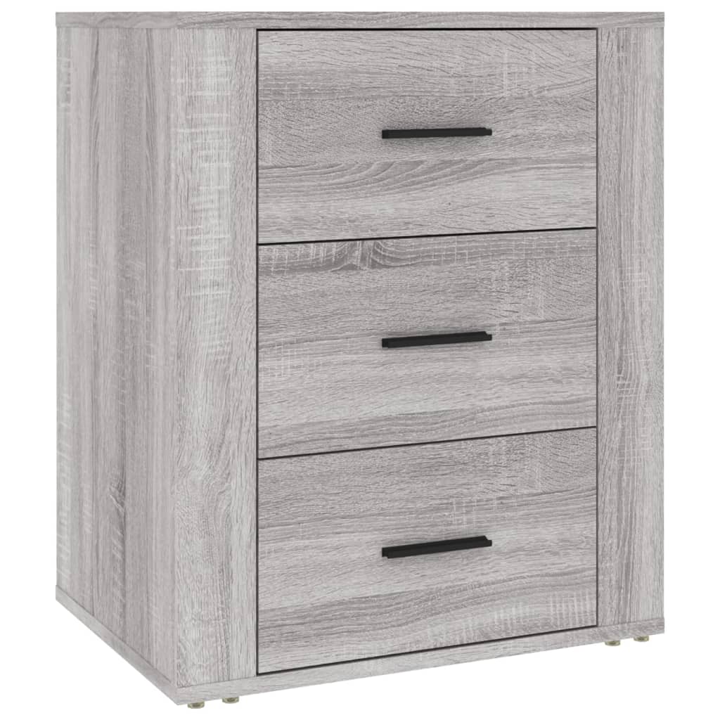 Bedside Cabinet Grey Sonoma 50x36x60 cm Engineered Wood