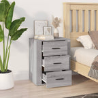 Bedside Cabinet Grey Sonoma 50x36x60 cm Engineered Wood