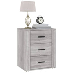 Bedside Cabinet Grey Sonoma 50x36x60 cm Engineered Wood