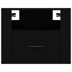 Wall-mounted Bedside Cabinets 2 pcs Black 50x36x40 cm