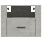 Wall-mounted Bedside Cabinet Concrete Grey 50x36x40 cm