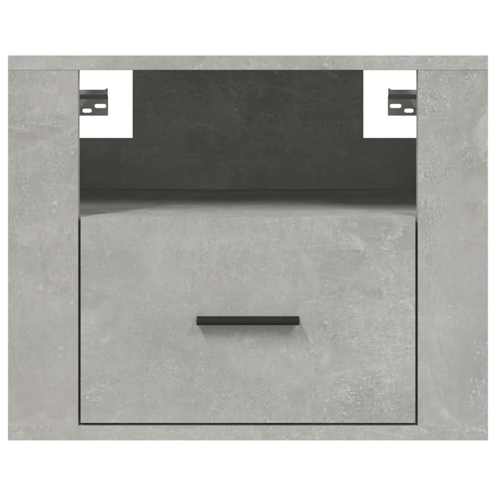 Wall-mounted Bedside Cabinet Concrete Grey 50x36x40 cm
