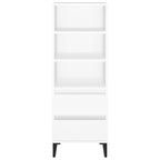 Highboard White 40x36x110 cm Engineered Wood