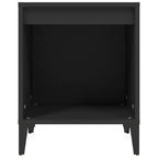 Bedside Cabinet Black 40x35x50 cm