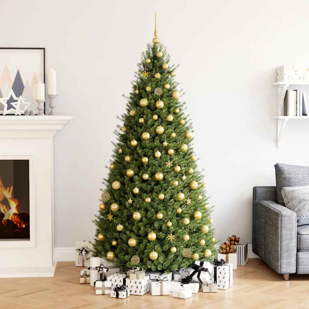 111 Piece Christmas Bauble Set Gold Polystyrene