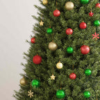 112 Piece Christmas Bauble Set Red / Green / Gold Polystyrene