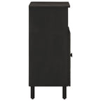 Side Cabinet Black 60x33x75 cm Solid Wood Mango