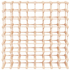 Wine Rack for 72 Bottles 90.5x23x90.5 cm Solid Wood Pine