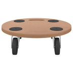 Dolly Trolleys 6 Pcs Round Engineered Wood