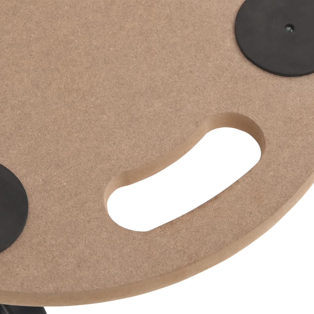 Dolly Trolleys 6 Pcs Round Engineered Wood