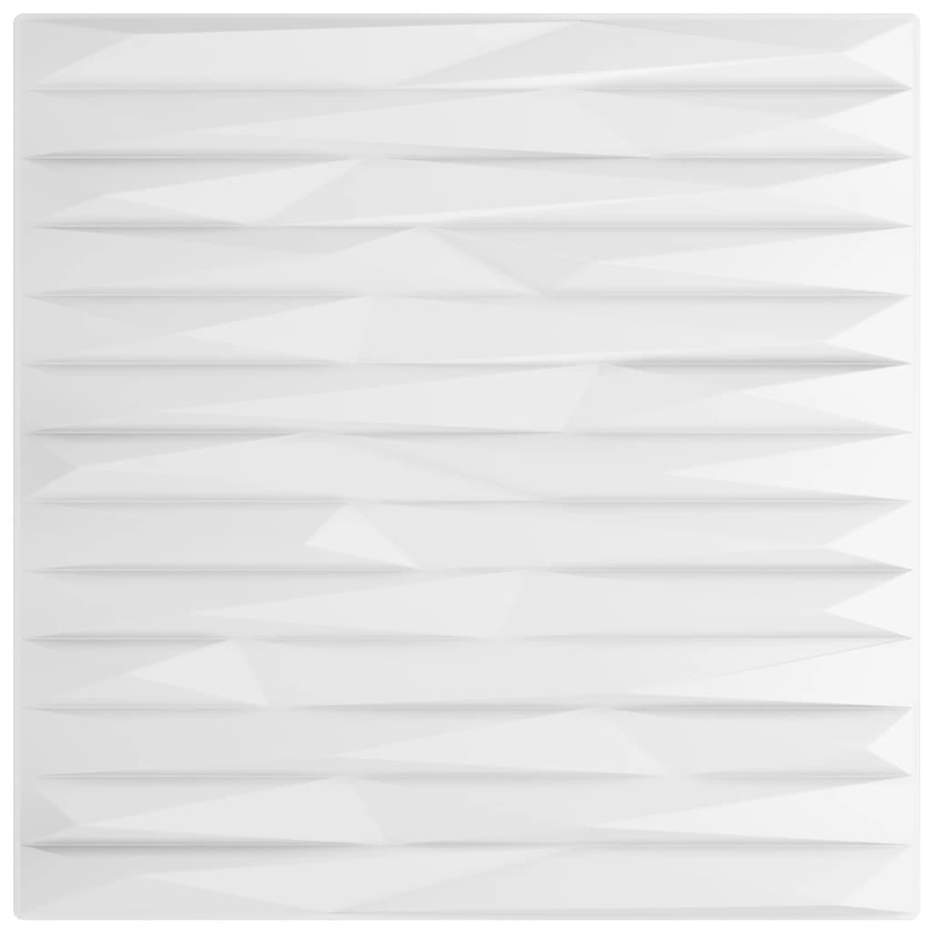 Wall Panels 48 pcs White 50x50 cm XPS 12 m² Stone
