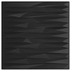 Wall Panels 24 pcs Black 50x50 cm XPS 6 m² Stone