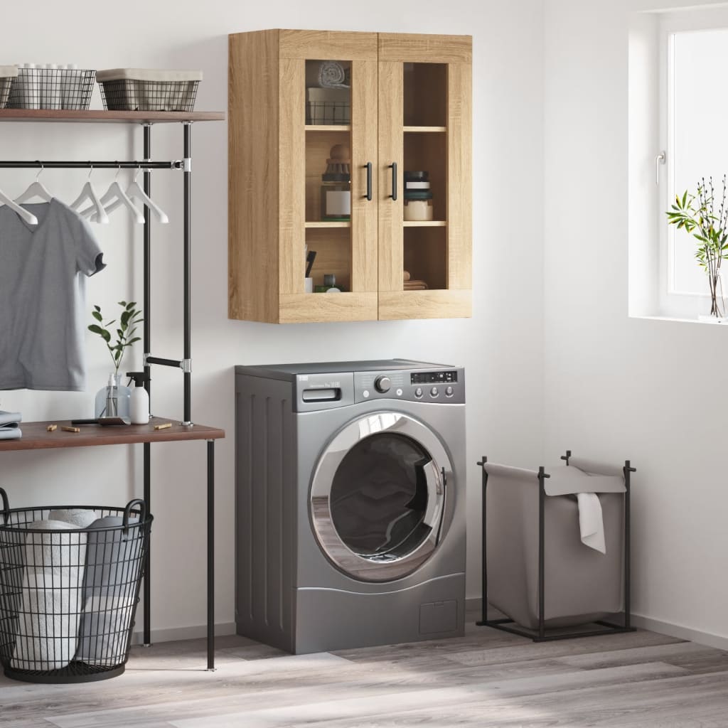 Wall Mounted Cabinet Sonoma Oak 69.5x34x90 cm
