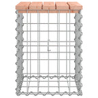 Garden Bench Gabion Design 33x31x42 cm Solid Wood Douglas
