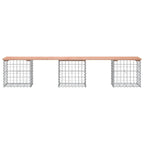 Garden Bench Gabion Design 203x44x42 cm Solid Wood Douglas