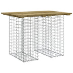 Garden Table Gabion Design 100x70x72 cm Impregnated Wood Pine