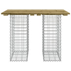 Garden Table Gabion Design 100x70x72 cm Impregnated Wood Pine