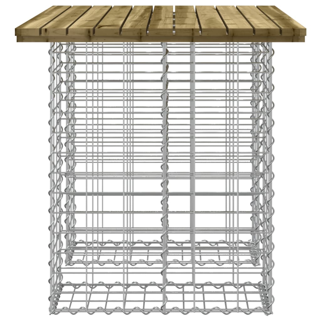 Garden Table Gabion Design 100x70x72 cm Impregnated Wood Pine