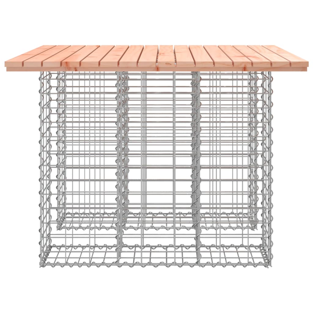 Garden Table Gabion Design 100x102x72 cm Solid Wood Douglas