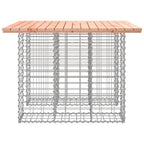 Garden Table Gabion Design 100x102x72 cm Solid Wood Douglas