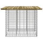 Garden Table Gabion Design 100x102x72 cm Impregnated Wood Pine