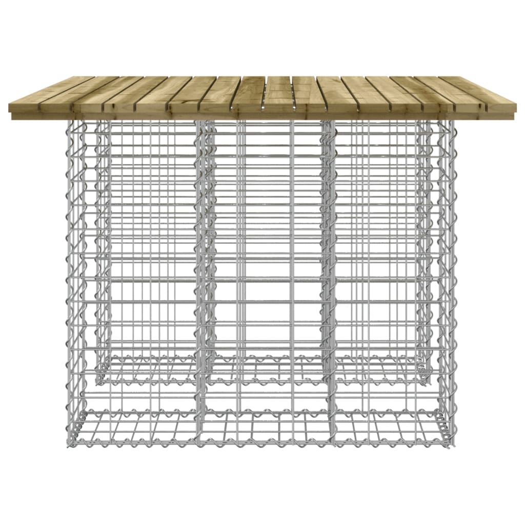 Garden Table Gabion Design 100x102x72 cm Impregnated Wood Pine