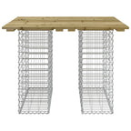 Garden Table Gabion Design 100x102x72 cm Impregnated Wood Pine