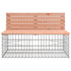 Garden Bench Gabion Design 103x70x65 cm Solid Wood Douglas