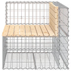 Garden Bench Gabion Design 92x71x65.5 cm Solid Wood Pine