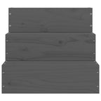 Pet Stair Grey 40x37.5x35 cm Solid Wood Pine