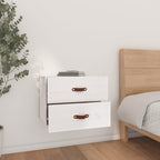 Wall-mounted Bedside Cabinets 2 pcs White 50x36x40 cm