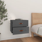 Wall-mounted Bedside Cabinet Grey 50x36x40 cm
