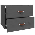 Wall-mounted Bedside Cabinet Grey 50x36x40 cm