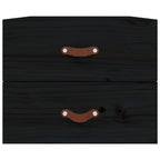 Wall-mounted Bedside Cabinets 2 pcs Black 50x36x40 cm