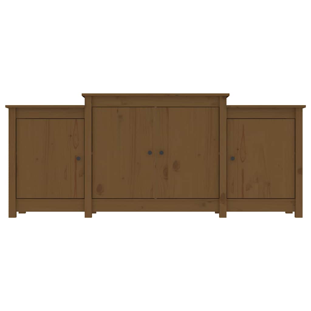 Sideboard Honey Brown 164x37x68 cm Solid Wood Pine